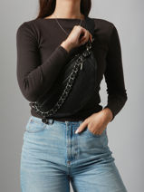 Heuptasje Vintage Leder Mila louise Zwart vintage 23689EX-vue-porte